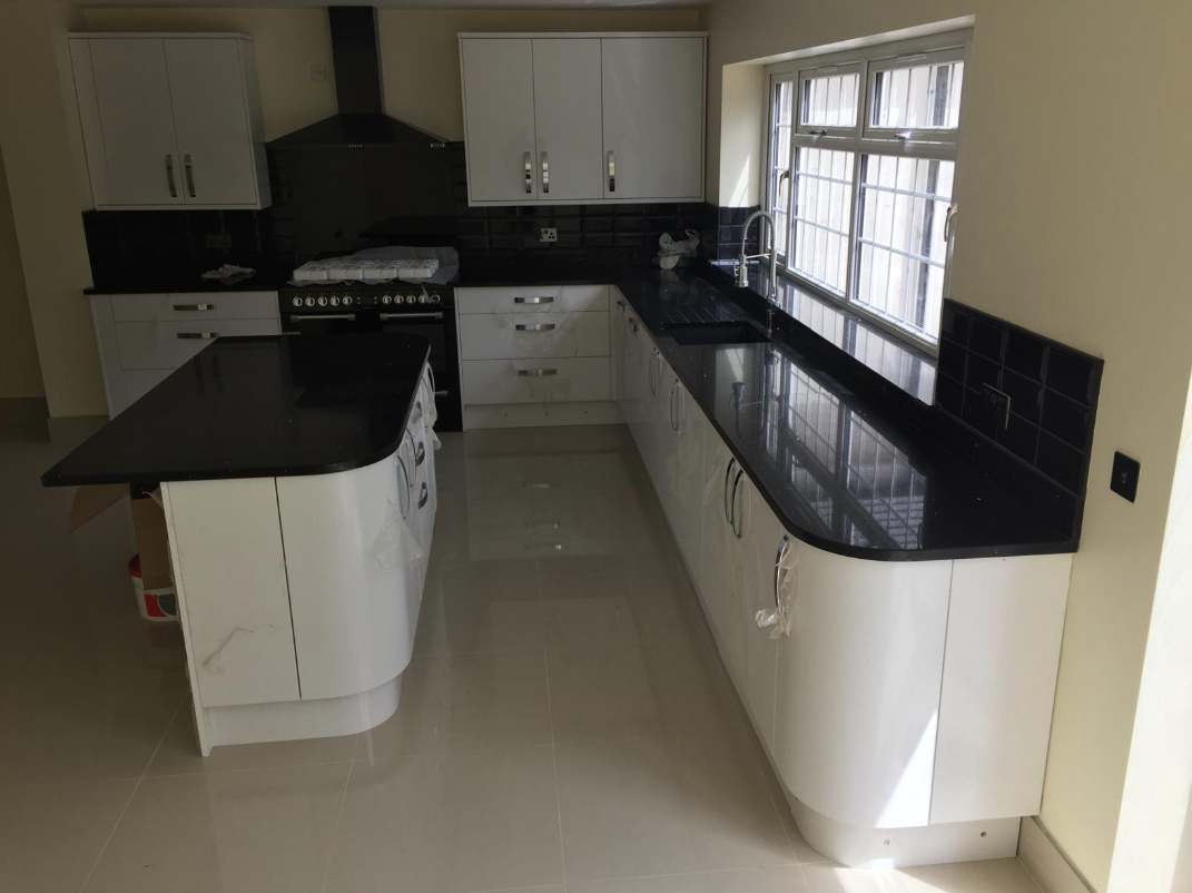 Second view of completed kitchen
